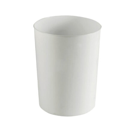 PAPELERA PLASTICO 11 LITROS COLOR BLANCO REF. 10330