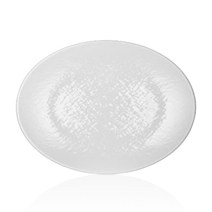 FUENTE OVAL MELAMINA 49X36CM MODELO TILDA REF. 4998 BLANCO