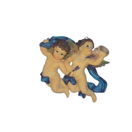 FIGURA PARED PAREJA ANGELES RESINA 10cm