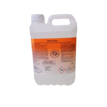 LIMPIADOR BIDALBEN 5L BACTERICIDA-FUNGICIDA-LEVURICIDA-VIRUCIDA REG. H.A.