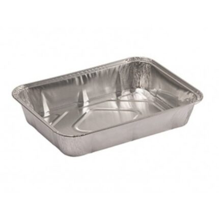 ENVASE ALUMININIO RECTANGULAR 2 RACIONES T.890 P/100 UNIDADES