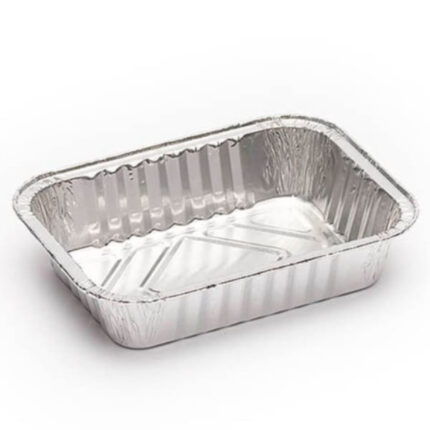 ENVASE ALUMININO RECTANGULAR ENSALADA -POSTRES REF.4590 P/166 UNIDADES