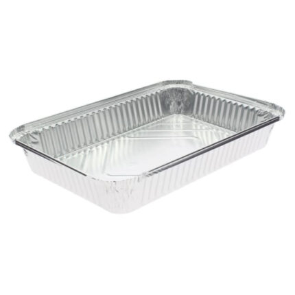 ENVASE ALUMINIO RECTANGULAR CANELONES REF.2200 P/100 UNIDADES