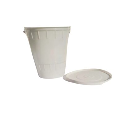 CUBO PLASTICO CON TAPA Y ASA (HORCHATA, GRANIZADO) P/25 UNIDADES