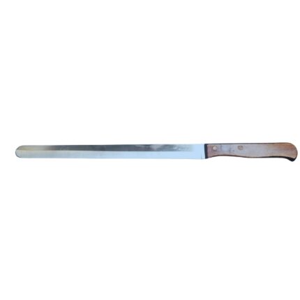CUCHILLO JAMONERO HOGAR 22 CM MANGO MADERA PUNTA REDONDA