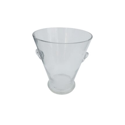 CUBO CHAMPAN CÓNICO CON PIE LISO VIDRIO SOPLADO