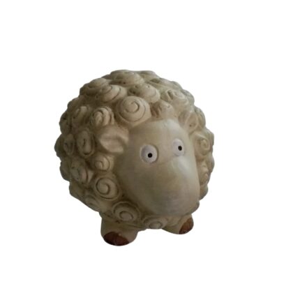 FIGURA CERAMICA OVEJA BLANCA