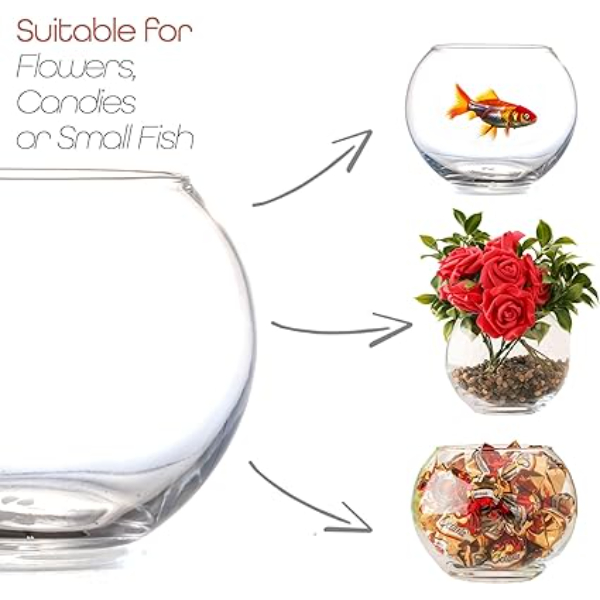 PECERA ABOMBADA CRISTAL RECICLADO 58543 - Imagen 3