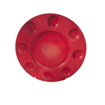 PLATO SALSERO 8 POCILLOS ROJO REF. 4-825-R 30CM