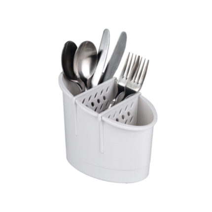 ESCURRECUBIERTOS PLASTICO BLANCO DENOX OVAL REF. 21850