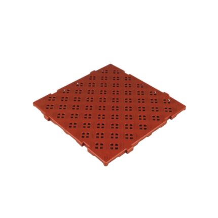 LOSETA ANTIDERRAPANTE 500X500X25 MM COLOR ROJO TEJA