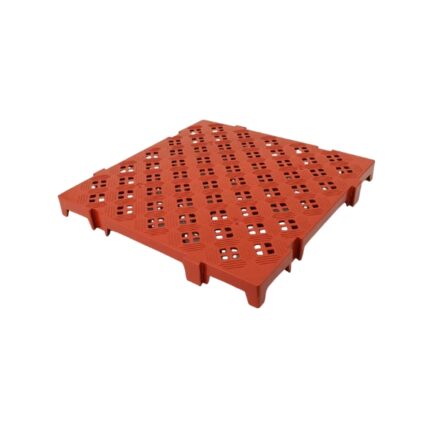 LOSETA ANTIDERRAPANTE 500X500X50 MM COLOR ROJO TEJA