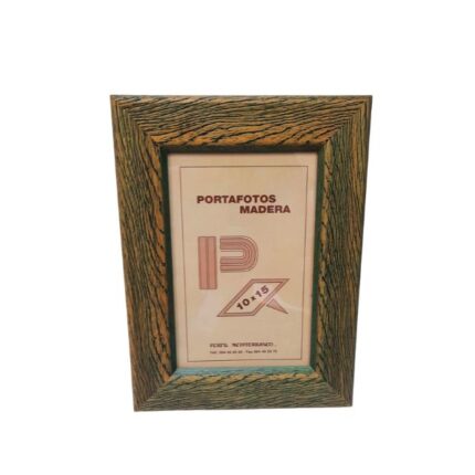 PORTAFOTOS 10X15  MADERA COLOR VERDE REF. 19204