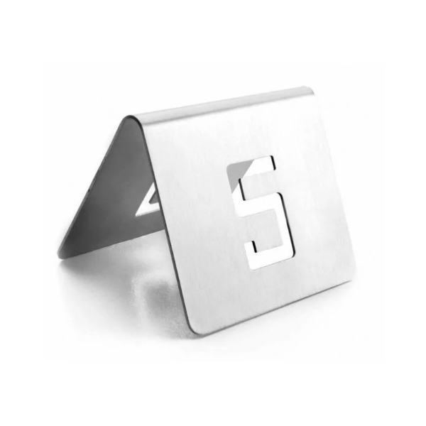 NUMERO MESA INOX-TROQUELADO A DOS CARAS