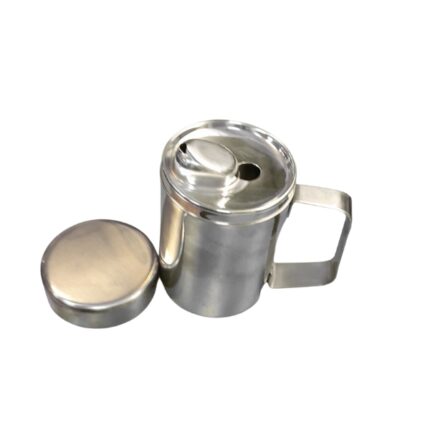 ACEITERA INOX CON VERTEDOR Y TAPA 0'50CL