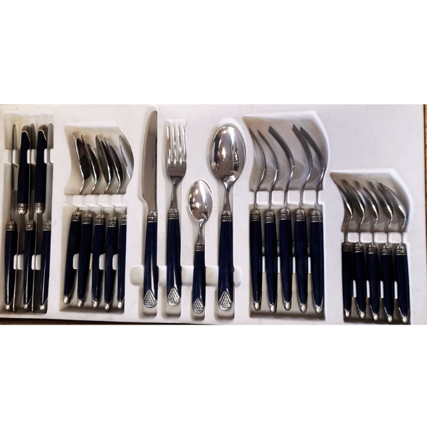 CUBERTERIA 24 PIEZAS ACERO INOX BLUE IRIS LUX