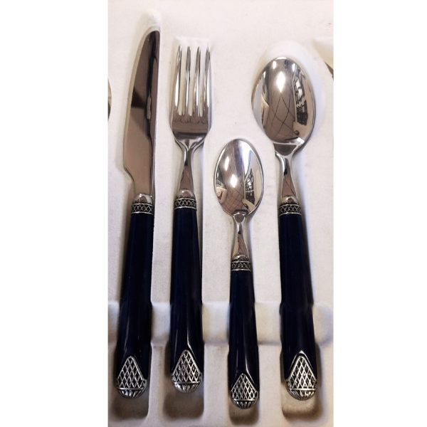 CUBERTERIA 24 PIEZAS ACERO INOX BLUE IRIS LUX - Imagen 2