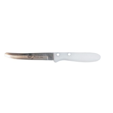 CUCHILLO MESA MOLDEADO 11CM HOJA Y PUÑO BLANCO FIBRA REF. 94650-6