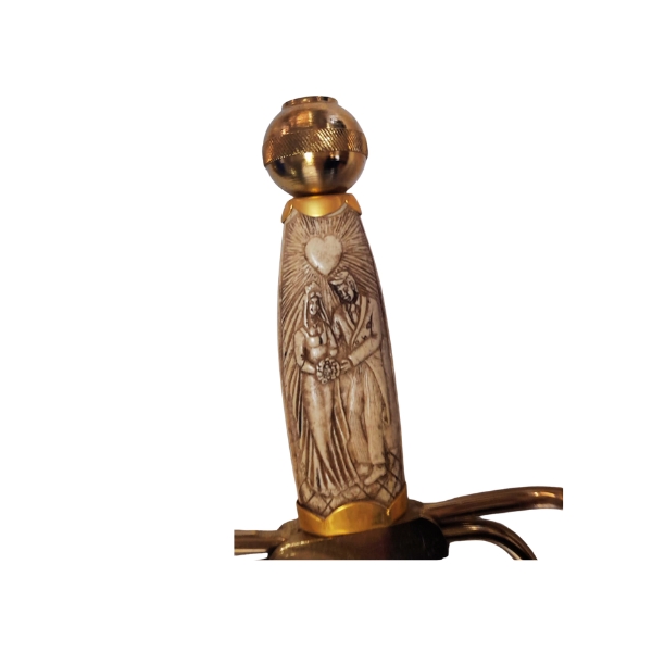 ESPADA COLADA DEL CID EMPUÑADURA MARMOLINA 60CM REF. 60-C (BODA) - Imagen 2