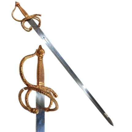 ESPADA COLADA DEL CID 1 METRO EMPUÑADURA HILO DORADO (BODA)