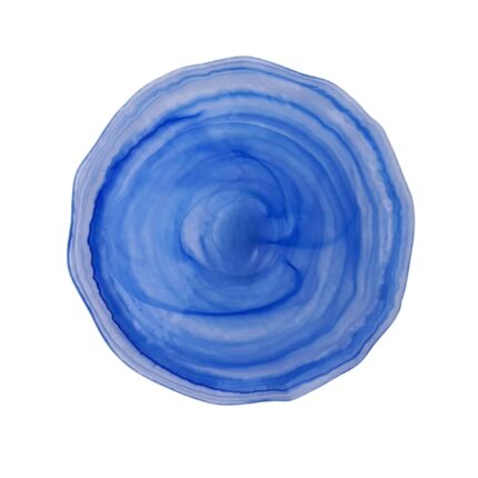 PLATO LLANO 32CM AMORF ALABASTRO AZUL REF. 4971