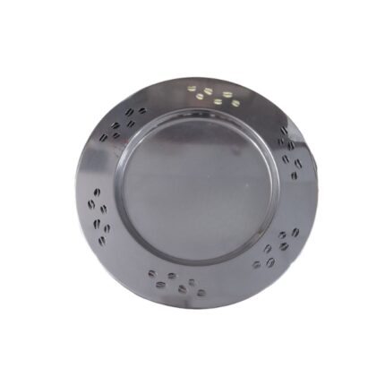 BAJO PLATO PRESENTACIÓN INOX 32CM GRANO CAFE