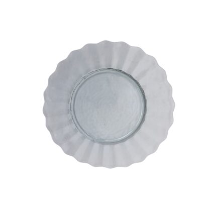 PLATO PRESENTACION 34CM ONDAS NATURE CRISTAL RECICLADO