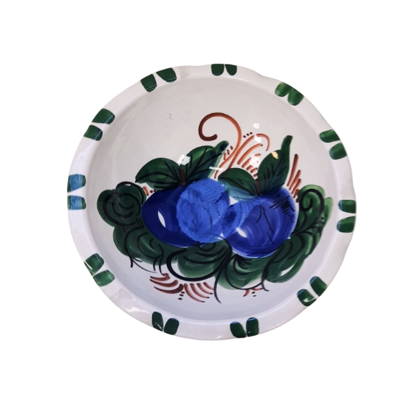 FRUTERO CENTRO MESA CERAMICA CON PIE DECORADO SURTIDO - Imagen 2