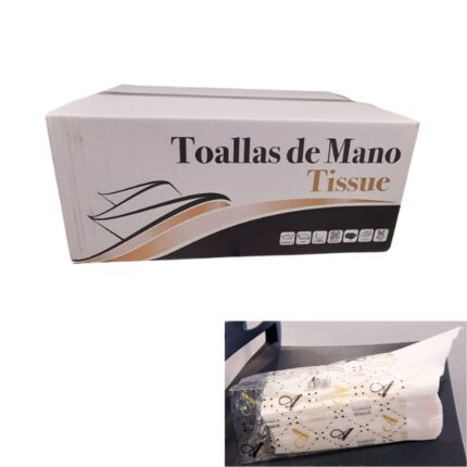 TOALLA Z/Z PASTA PURA 220 X 200 PLEGADO EN V 2 CAPAS P/150 UNIDADES C/20 PAQUETES