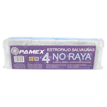 ESTROPAJO SALVAUÑAS NO RAYA SET/4 UNIDADES PAMEX