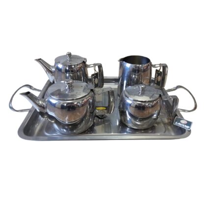 JUEGO CAFE ACERO INOX MODELO LUXE 5 PZAS REF. 5002 MARCA LACOR