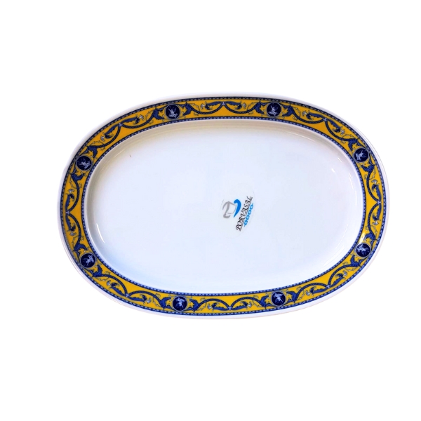 FUENTE OVAL 33CM SERIE 3000 DECORADO MEDALLON