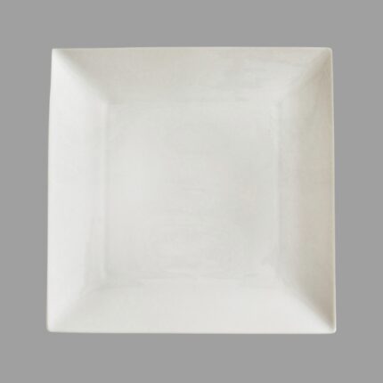 PLATO LLANO CUADRADO 26X26X2`5 COLOR HUESO MODELO STONWARE