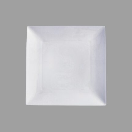 PLATO POSTRE CUADRADO 18X18X1`7 COLOR HUESO MODELO STONWARE