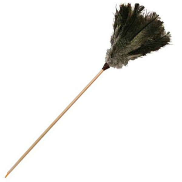 PLUMERO PLUMA AVESTRUZ Nº 4 MANGO MAXI