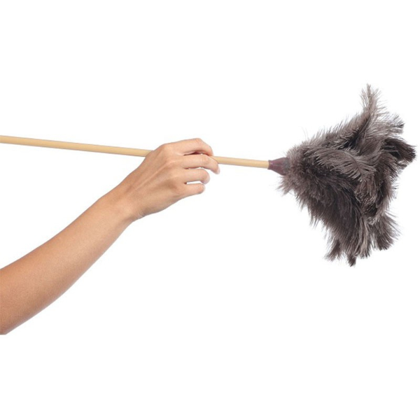 PLUMERO PLUMA AVESTRUZ Nº 4 MANGO MAXI - Imagen 2