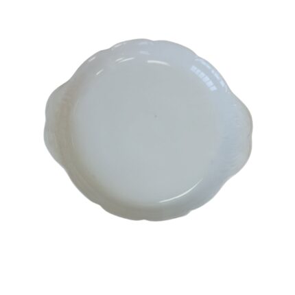 FUENTE REDONDA HONDA CON ASAS LATERALES GRABADAS HOJAS DIAM. 30 CM